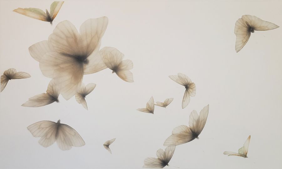 Jeu dans le vent 1 mezzotint by Mikio Watanabe