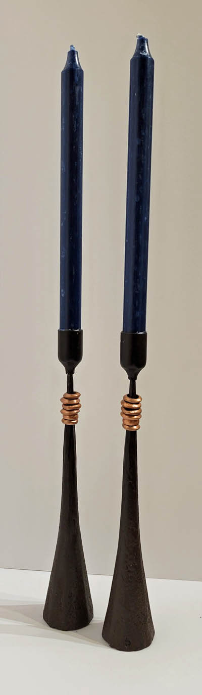 Sekoya Tribal Iron/Copper Candlestick