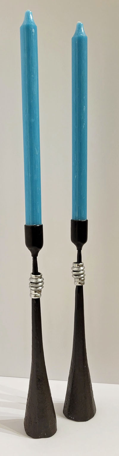 Sekoya Tribal Iron/Copper Candlestick