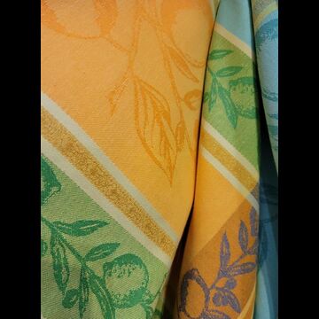 Citrus Tablecloth 63" Sq Tablecloth - FRANCE