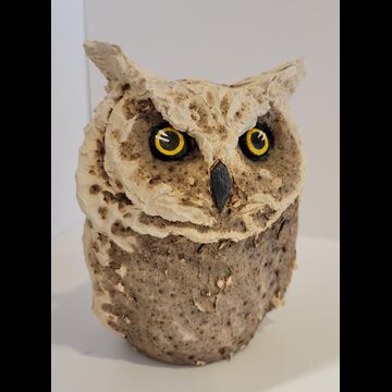 Natural Stoneware Owl