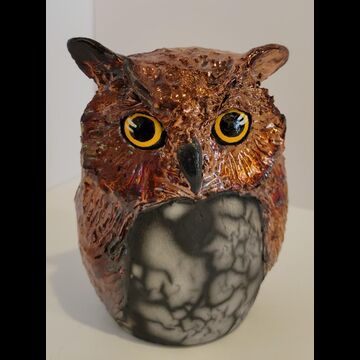Medium Raku Owl
