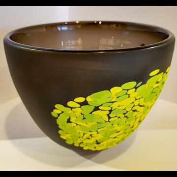 Flavia Large Bowl Charcoal with Lime