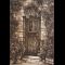 Wisteria Door, etching by Joseph Wong