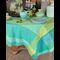 Lea Green Tablecloth 98" Tablecloth - FRANCE