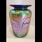 Art Glass Vase Cobalt and Purple Veins medium by Rick Hunter