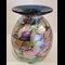 Art Glass Vase Small Purple and Gold