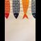 Set of 2 FISH embroidered tea towels - PORTUGAL